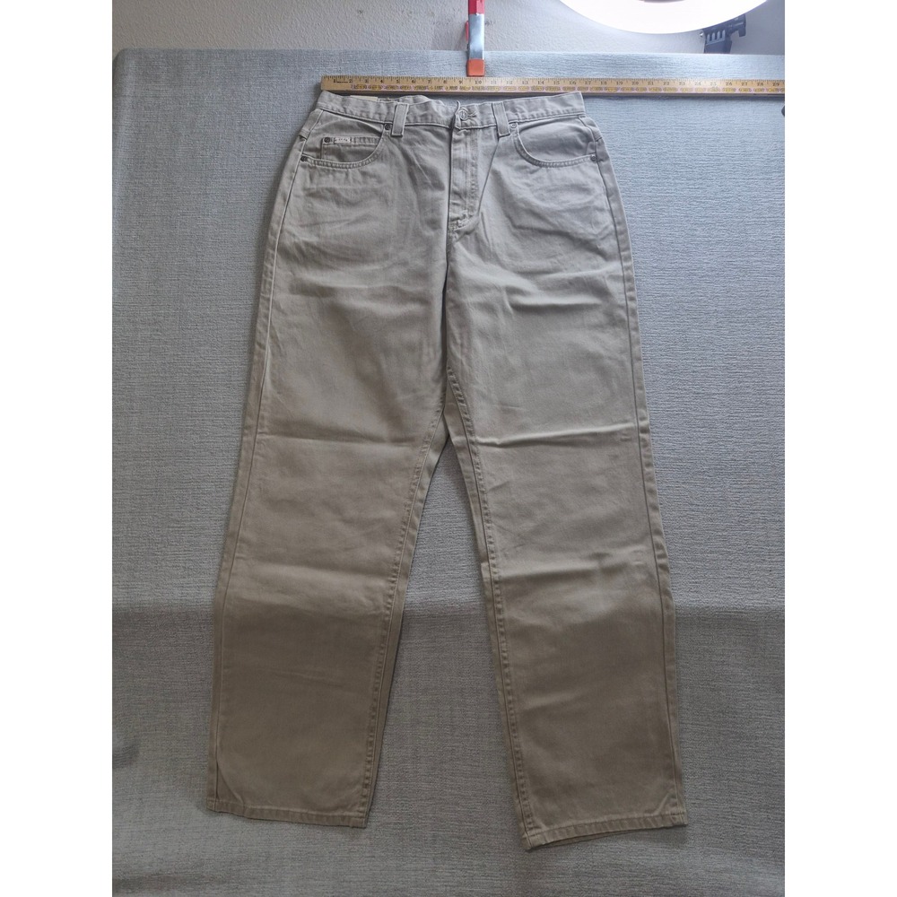 Lee Riders Authentics Chino Pants Womens 16M Khaki Stone Cotton Buckle Back